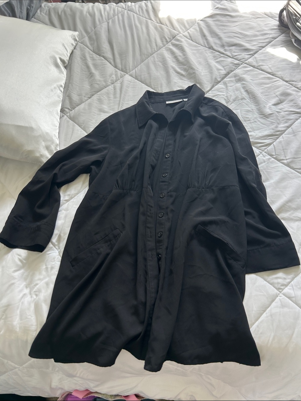 Black button up